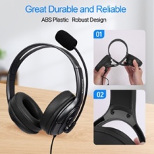 Professional computer headphone wired headset