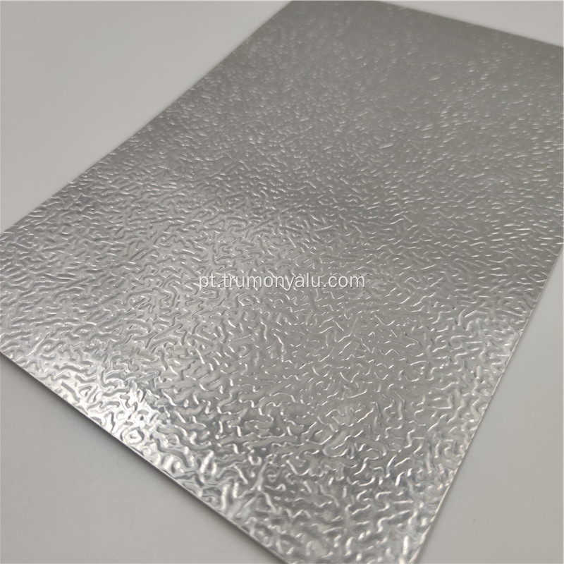 Placa estampada quadriculada de alumínio série 1000
