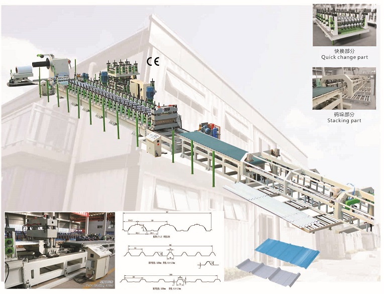 IBR Roof Panel Roll Forming Machine