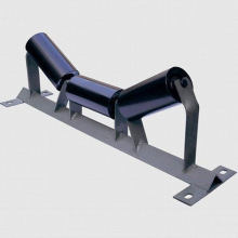 Black Steel Carrier Conveyor Belt Roller Idler Coated Flat Impact Return Roller for Mining and Energy Applications