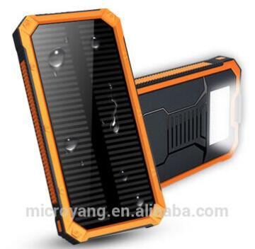 Solar Charger Powerbank For smartphone with torch