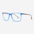 Super thin Rectangular Acetate Men's Optical Frames