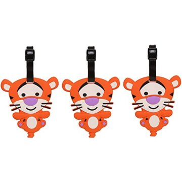 Custom Makanan Gred Silikon Kartun Cute Luggage Tags