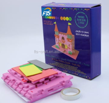 DIY 3D Foam Princess Castle Kits - Kids EVA Foam Craft Sets