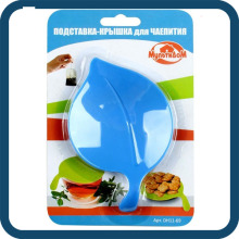 Multifunction Leaves Shape Snack Tray Cup Tea Lip Plastic Food Tray