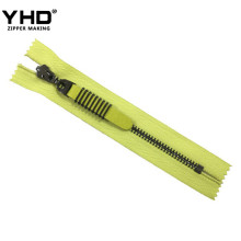 Cosmetic bag metal cable chains zipper with popular ring slider