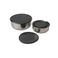 Stainless Steel Salad Bowl Set For 3pcs