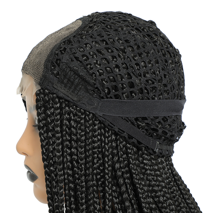 Synthetic Colourful Micro Knotless Cornrow African Lace Front Glueless Braid Wigs Wholesale Laces Braided Wigs For Black Women