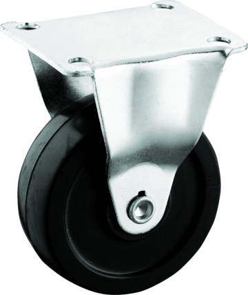 Light Duty Rigid Plate Rubber Casters