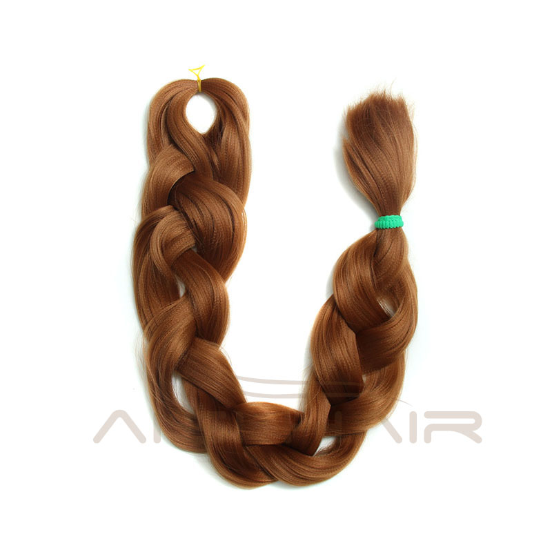 Aisi Hair Jumbo Braiding Hair Extension YAKI Straight Expression Braid Hair Heat Resistant Fiber Hairpieces