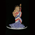 EUA estátua liberdade grande rainha tiara coroa