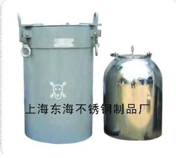 Stainless Steel Nuclear Waste Barrel