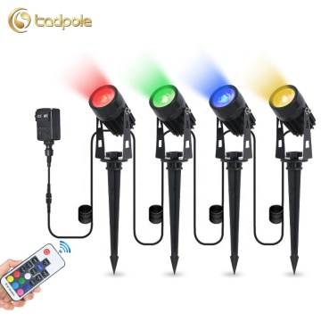 Adjustable Spike LED RGB Lawn and Garden Spot Lights