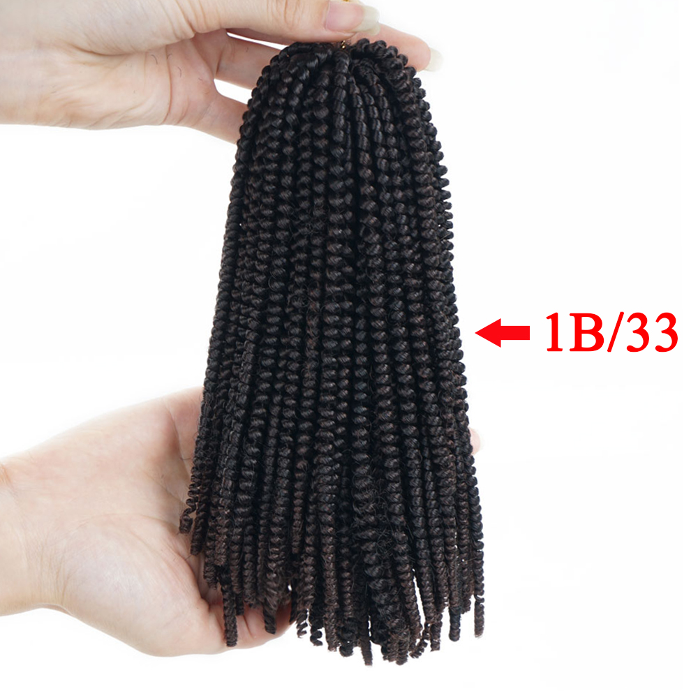 Ombre Nubian Spring Twist Hairstyles Crochet Braids Soft Synthetic Jamaican Bounce Twist Braiding Crochet Hair Extensions Bulk