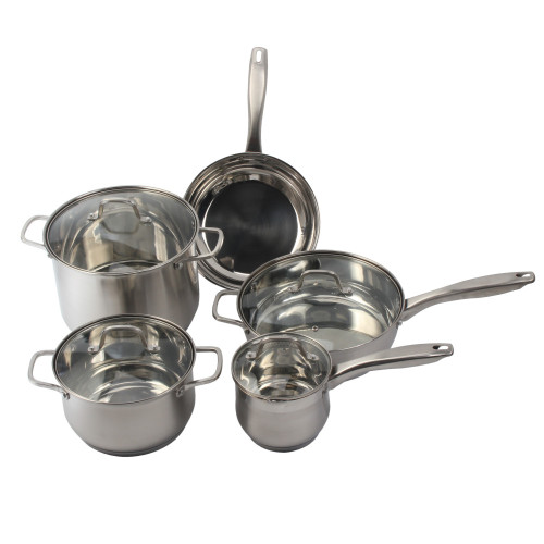 5 Piece Stainless Steel Classic Cookware Set