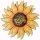 13 Zoll Metall Sonnenblumenwandkunst