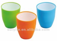 New plastic double color cup hot sale platic Ice Cream cup