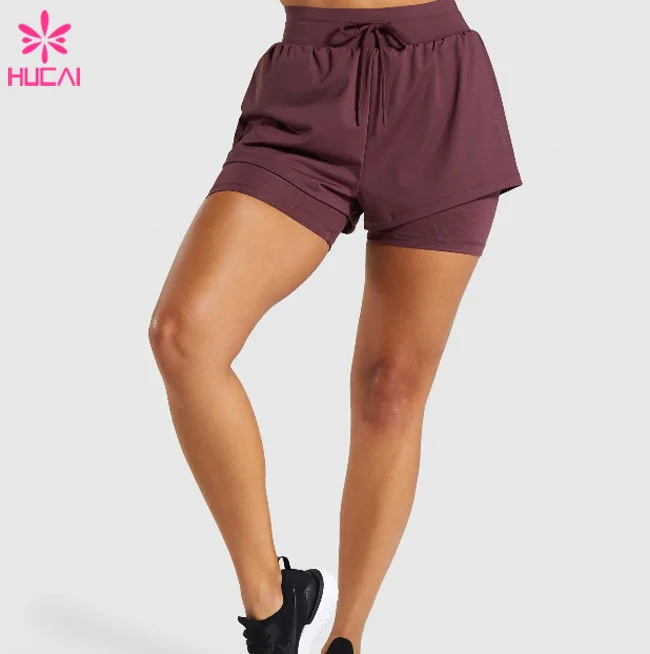 Ribbon Elastic Stretchy Fitness Shorts