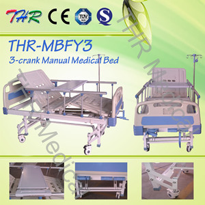 High Quality 3-Crank Manual Hospital Bed (THR-MBFY3)