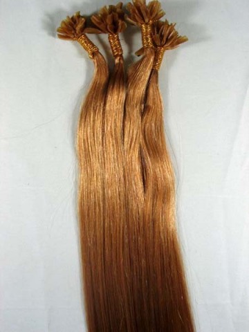 100 S 20" Nail TIP HUMAN HAIR EXTENSIONS 16 ash