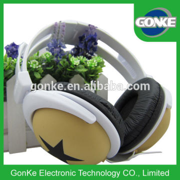 foldable computer headphone with excellent sound 2015 fashion computer headphone without mic