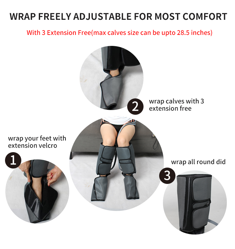 medical use sports recovery mucle relax air compression wrap massage system