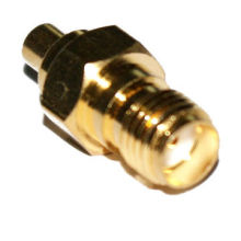 Ssma RF Connector, Bulk-Head Female with 500 Cycles Durability