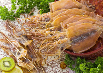 the smoked Whole Dried Squid