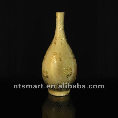 Golden Electroplating Porcelain Vase