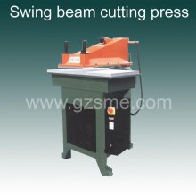 Swing beam cutting press