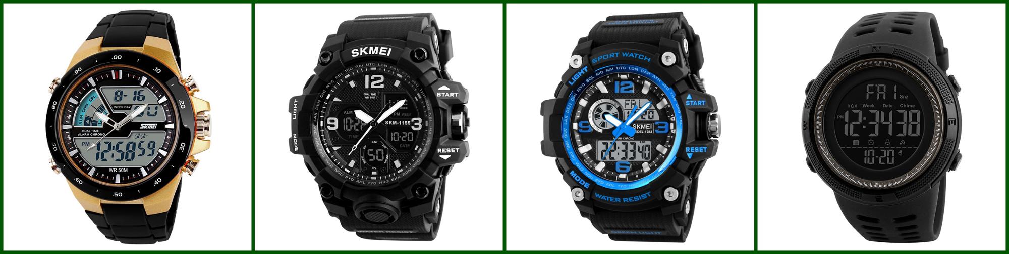 Skmei 1420 large face chronograph wrist watches digital sport men watch custom