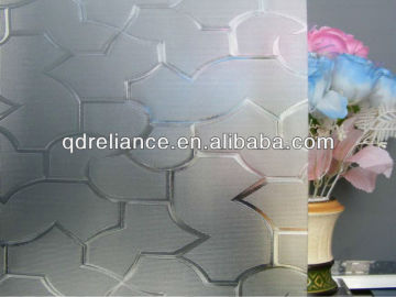 5mm decorative clear karatachi pattern glass