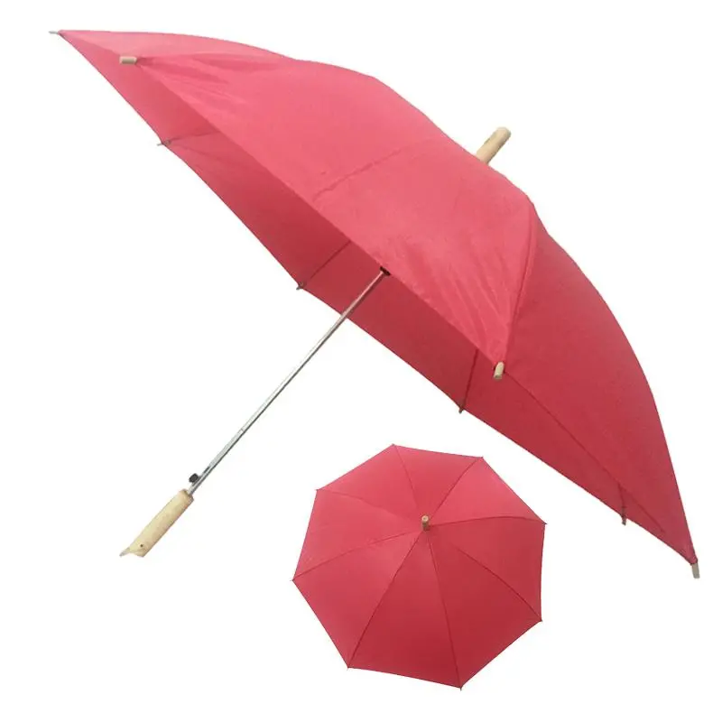 Customized Common Size Plain Color Cheaper Customer Logo Promotion Umbrella