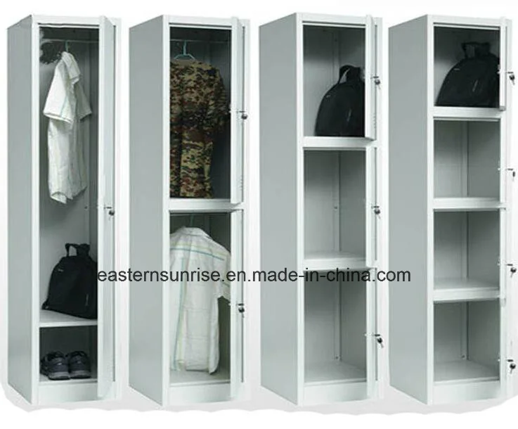 2 Door Metal Furniture Steel Wardrobe Cabinet Iron Locker