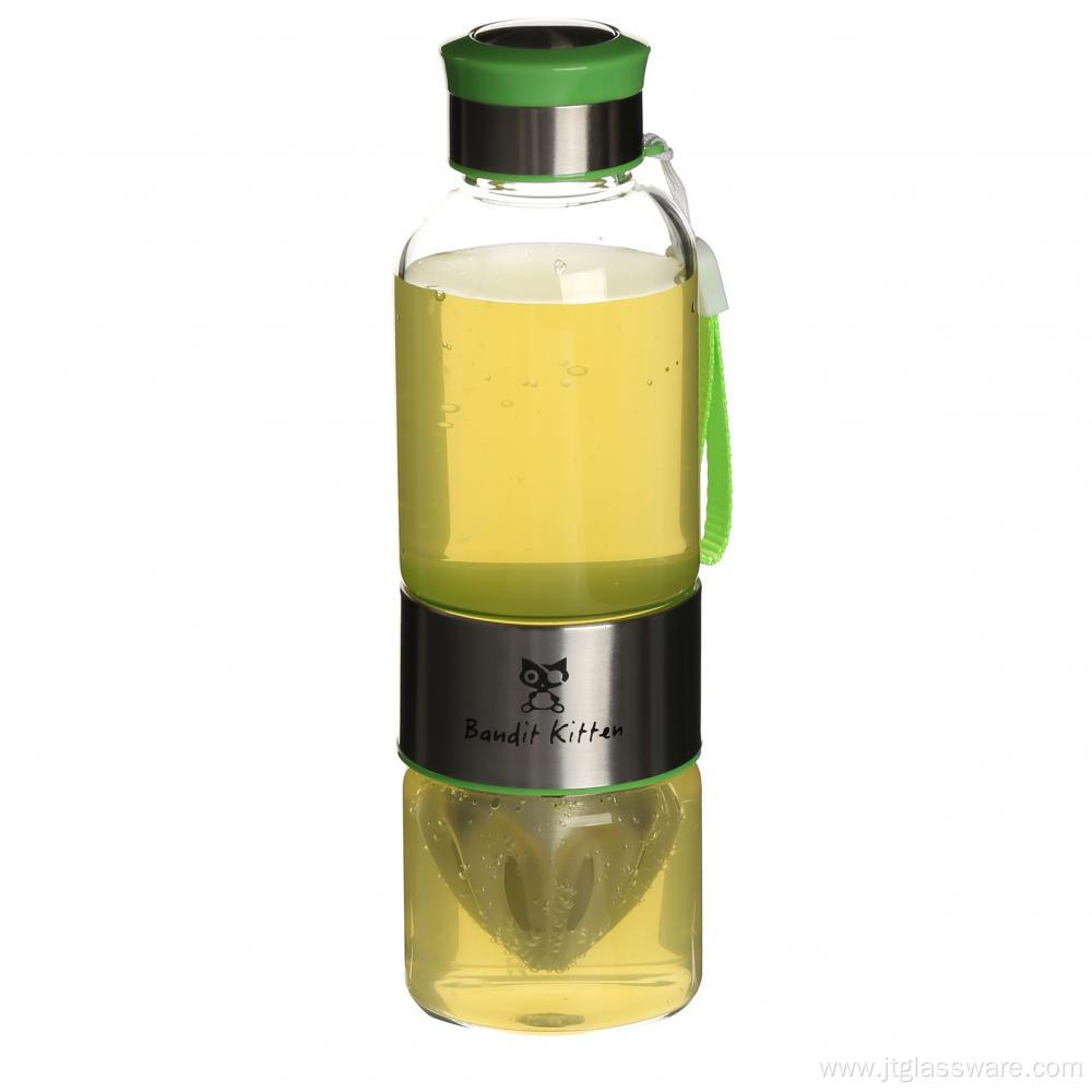 500ml hot products glass water bottle with silicone sleeve