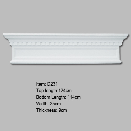 Interior Pintu dan Jendela Pediment