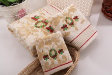 China wholesaler christmas bath towel, christmas towel, christmas beach towel