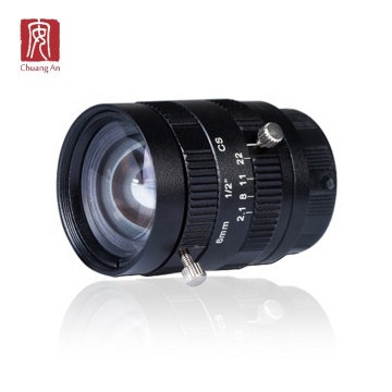 FA Lens 6mm CS Mount 5MP for Compact Machine Vision Camera