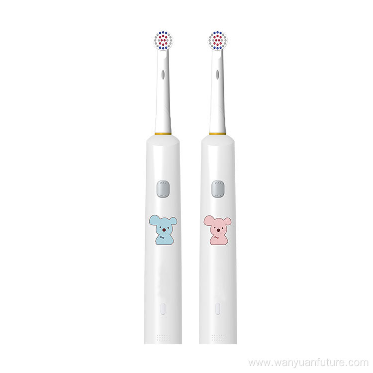 Two Functions Kids Electric Toothbrush Round Brush Head