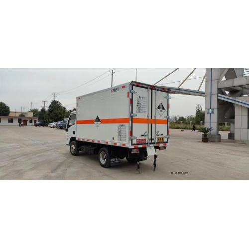 Yuejin 4x2 cilindro vehículo de transporte de mercancías peligrosas