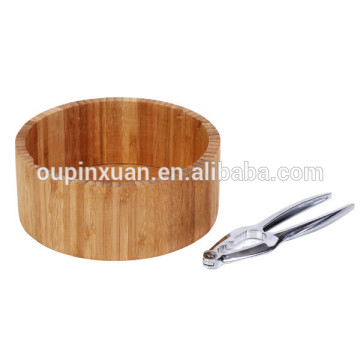 Bamboo dried fruit box and nutcracke set