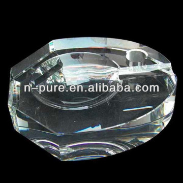 Clear Crystal Glass Cigar Ashtray