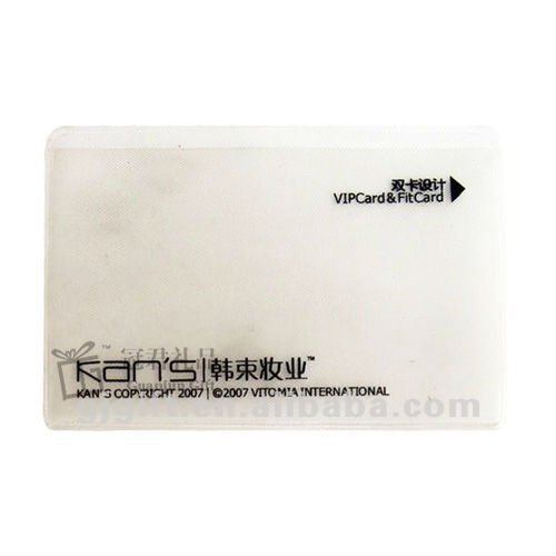 customized soft plastic semi-transparent card cover