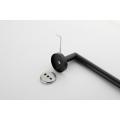 Wall Mounted Single Layer Black Towel Rack