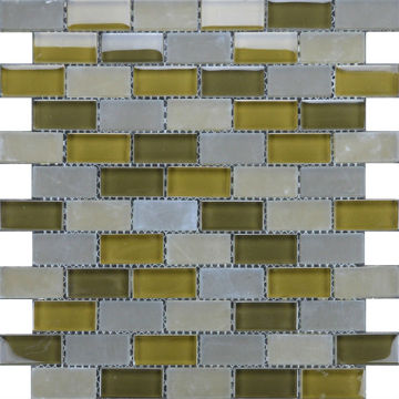 glass mosaic tile, matt crystal mosaic tile,