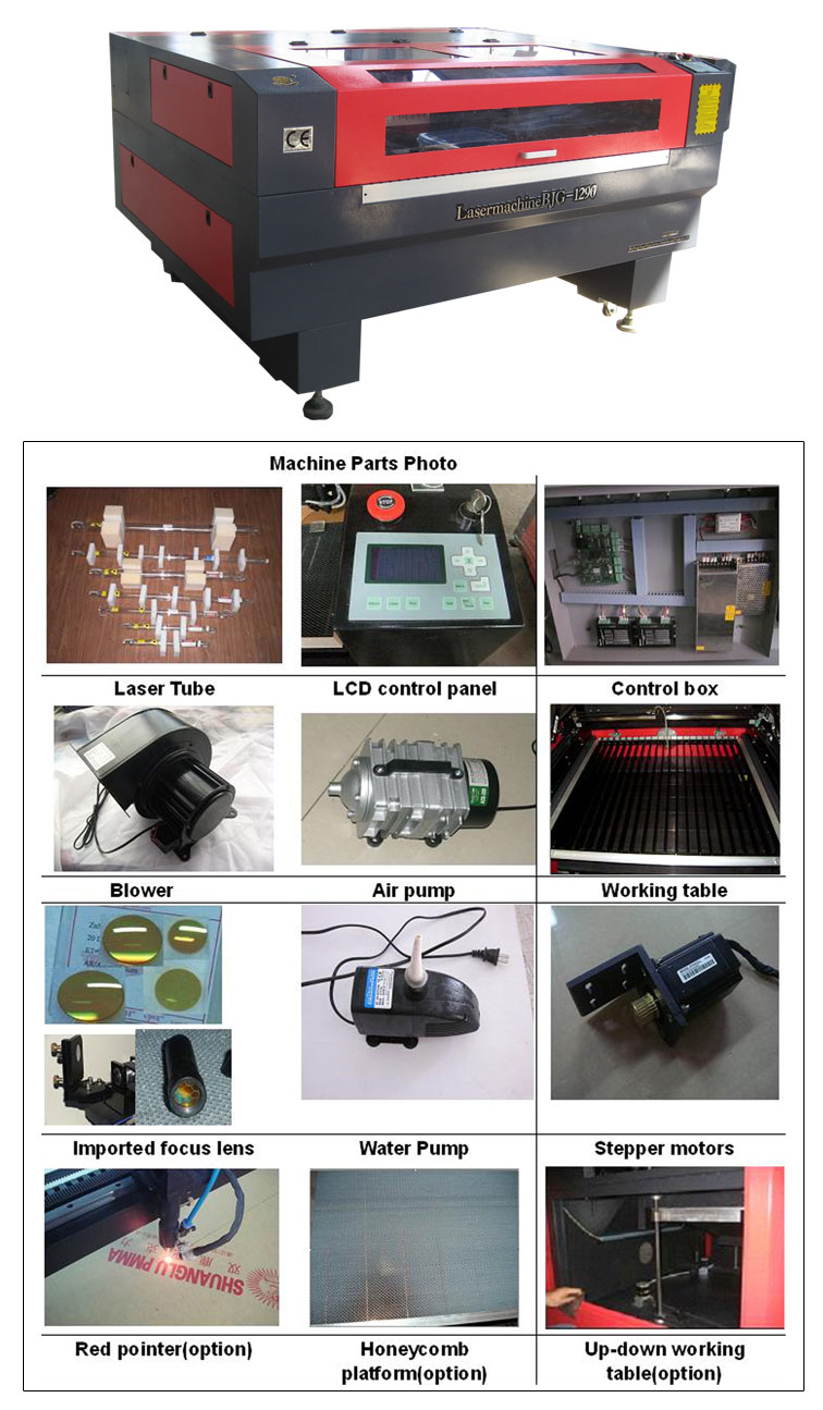 Factory Directly Selling CO2 Laser Engraving and Cutting Machine Bjg-1290 with CE