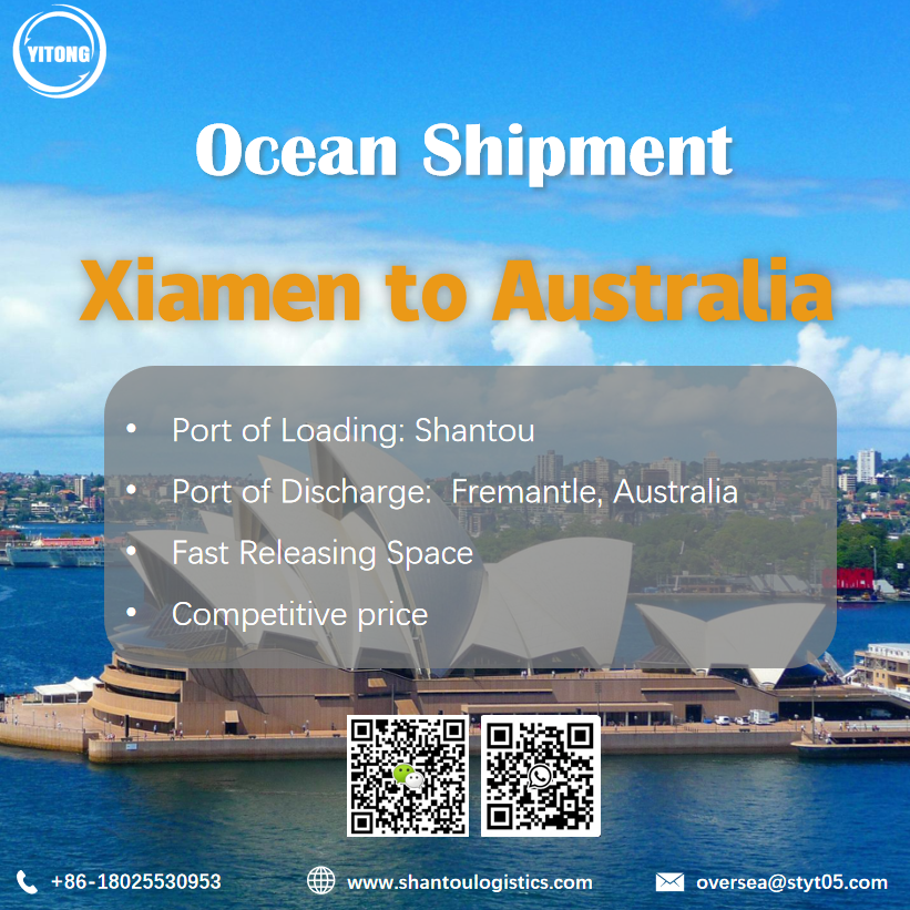 Xiamen to Australia