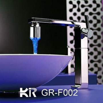 no battery needed basin faucet led