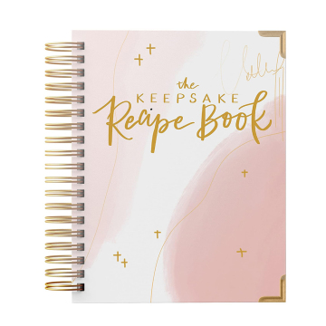 Customized Recipe Cookbook: Modern Keepsake Recipe Notebook for Women