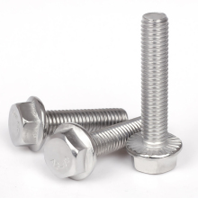 Serrated hexagonal flange machine bolt